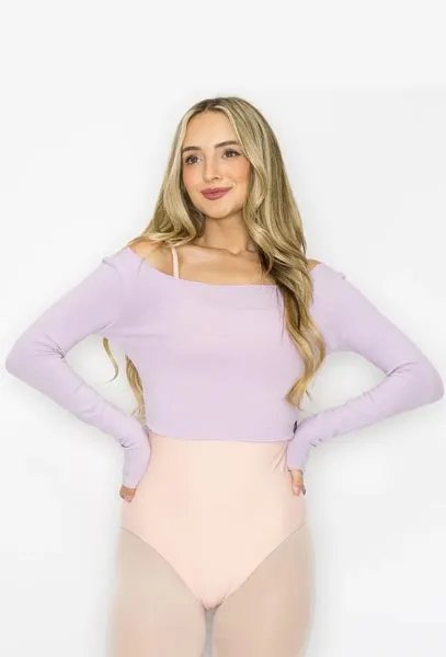 Aluvie Chloe Cropped Warm Up Top