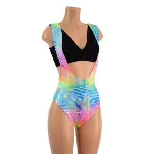 Brazilian Back Suspender Romper in Spectrum (top sold separately)