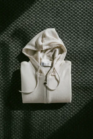 Cashmere Zip-Up Hoodie