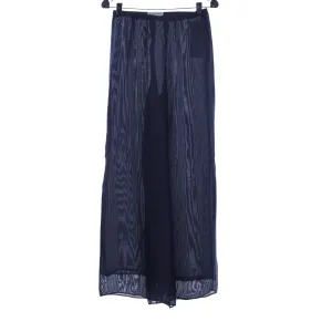 Emporio Armani Navy Sheer Wide Legged Trouser UK Size 8