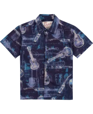 Koaloha Button Down Shirt-Eggplant