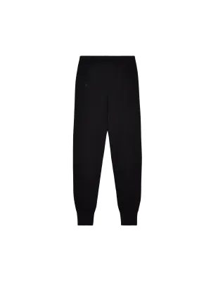 Merino Wool Track Pants—black