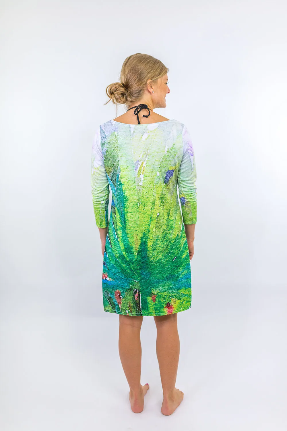 Muted Palm Dock Dress