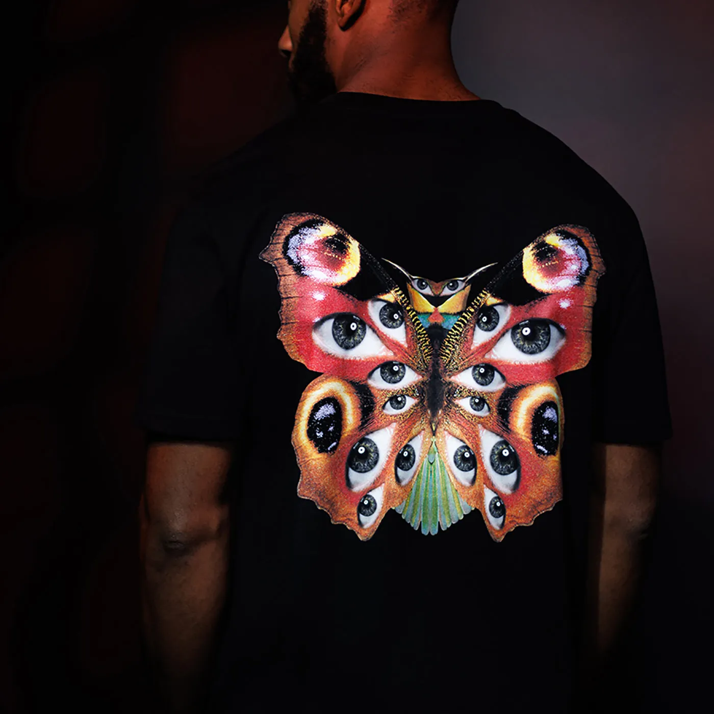 Nutterfly Back Print - Tshirt - Black