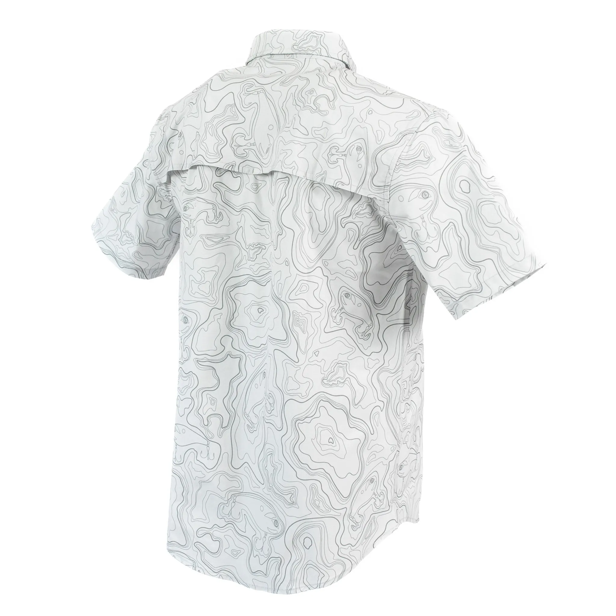 Overcast Topo Short Sleeve Ventilated Fishing Shirt