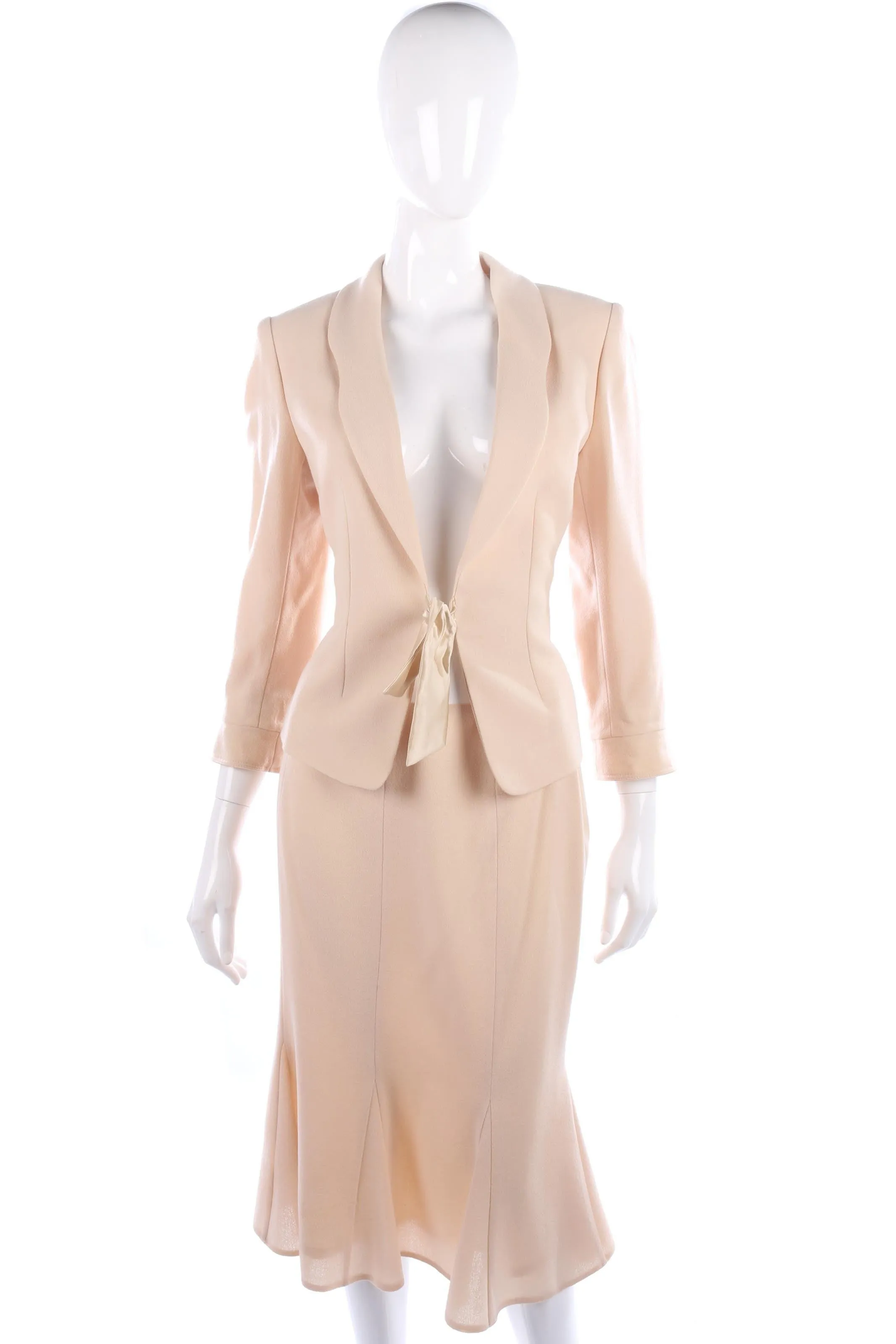 Paddy Campbell cream skirt suit