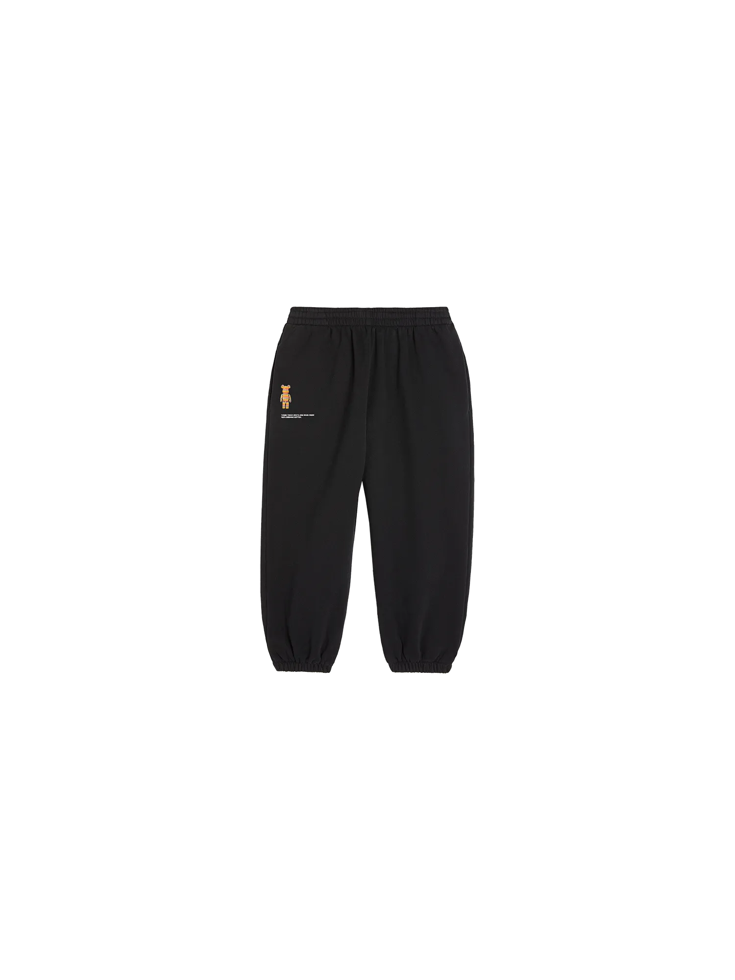 Pangaia x Haroshi BE@RBRICK™ Kids Track Pants—black