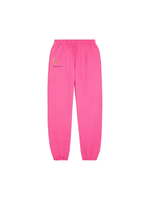 Pangaia x Haroshi BE@RBRICK™ Recycled Cotton Track Pants—flamingo pink