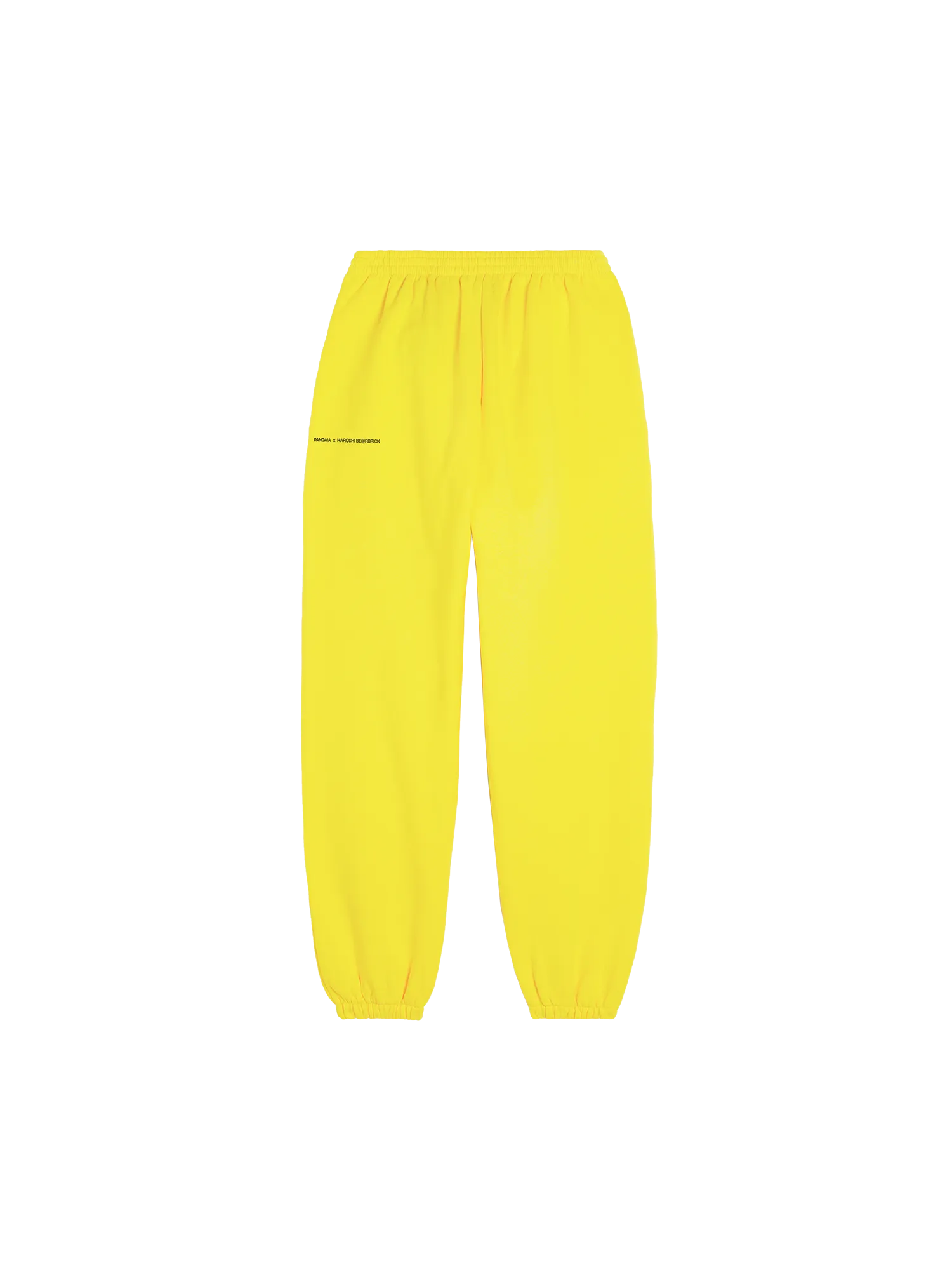 Pangaia x Haroshi BE@RBRICK™ Recycled Cotton Track Pants—saffron yellow