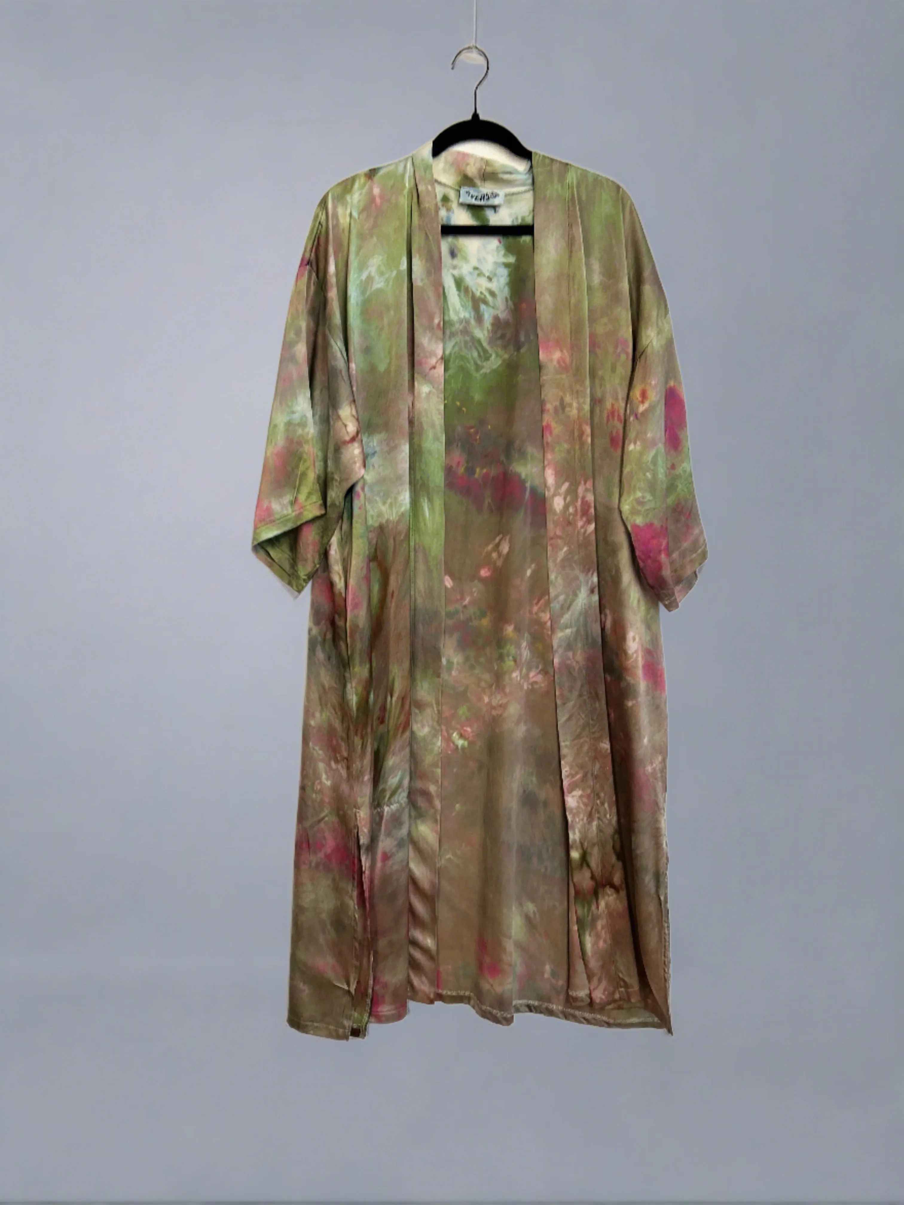 Raw Silk Wrap Dress