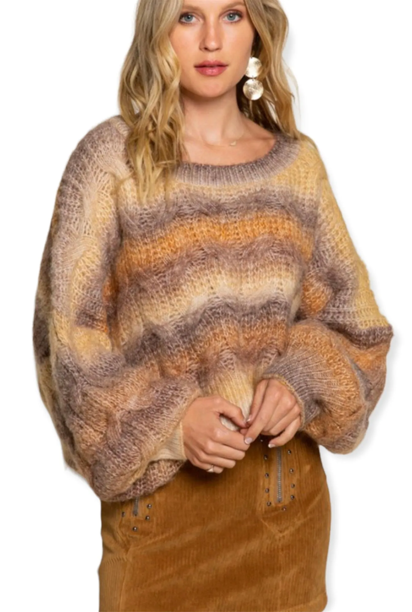 Roasted Spice Ribbed Sweater